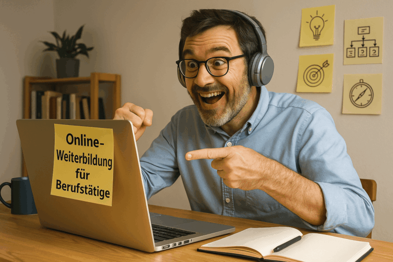 Online-Weiterbildung für Berufstätige: berufsbegleitend am Laptop lernen